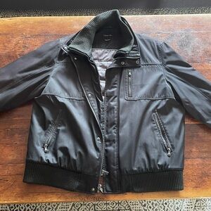 Calvin Klein Men's Black Bomber Jacket